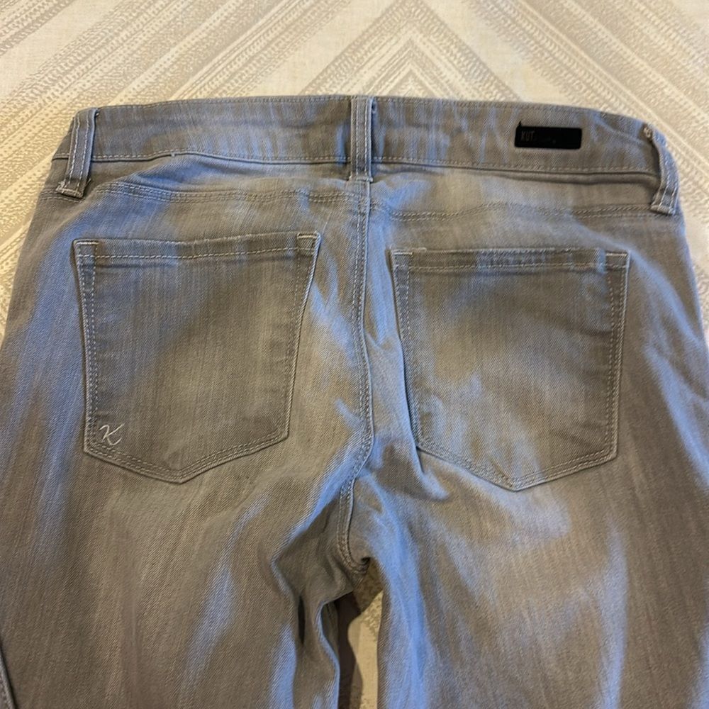 Kut from the Kloth Women’s Grey Brigitte Ankle Skinny Jeans - Size 4 - Picture 6 of 7